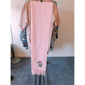 Moschino 100% wool teddy bear scarf